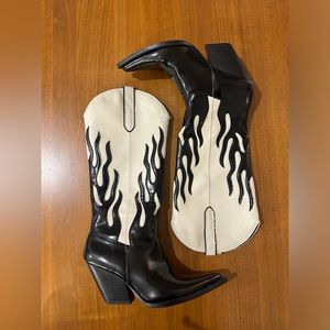 Zara Flame Cowboy Boots
